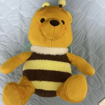 곰돌이 푸 빨간 볼 슈퍼 라지 봉제인형 꿀벌 ver