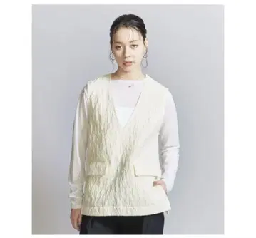 BEAUTY&YOUTH UNITED ARROWS 자카드 V넥 베스트