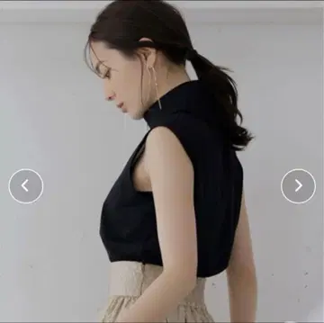 아뉴앙스 하이넥 디자인 컷 상의