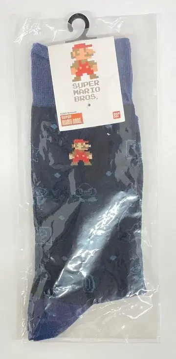 반다이 양말 SUPER MARIO BROS(네이비) 25-27cm