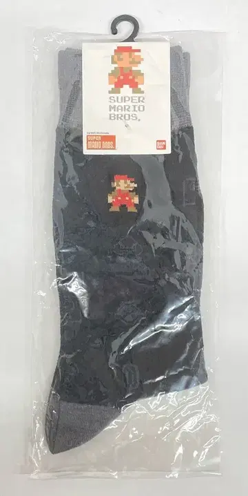 반다이 양말 SUPER MARIO BROS (블랙) 25-27cm