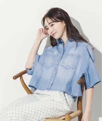 [Healthy denim] Breezy 데님 셔츠 인디고 블루 FREE