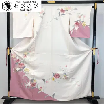 호몬기 다채로운 꽃무늬 은박 자수 연색 K-4802