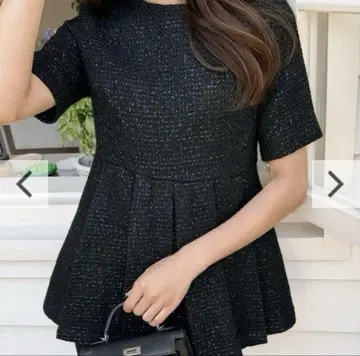 [ BIRTHDAY BASH ] TWEED TUCK PEPLUM TOPS