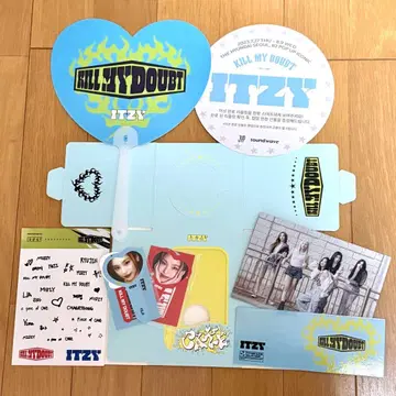 itzy 케이크 BOX 예지 스티커 부채 엽서
