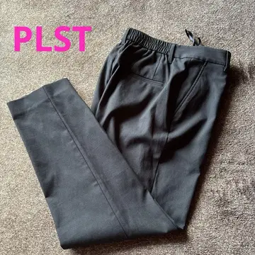 새상품급 PLST 린넨 블렌드 스틱 팬츠 테이퍼드 M