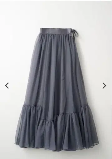 MURRAL Spacious sheer wrap skirt