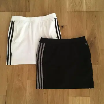 adidas 여성용 스커트 2매 세트 쓰리 스트라이프