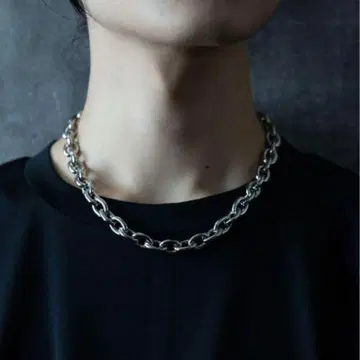 실버 체인 목걸이 BIG 체인 목걸이(HARE)