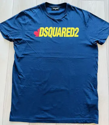 DSQUARED2 네이비 로고 티셔츠