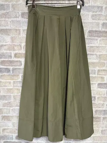 [세븐 페어리] 카키 타프타 스커트