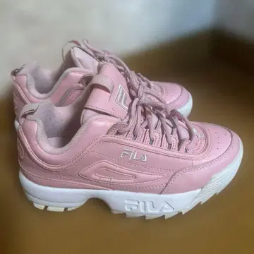 FILA 핑크 스니커즈 23.0cm 통굽