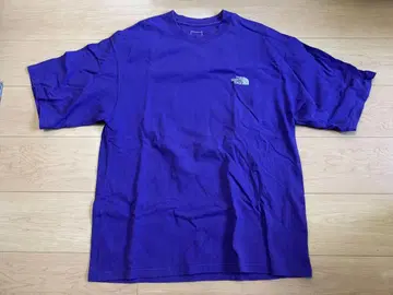 THE NORTH FACE 보라색 L 사이즈 티셔츠 NEVER STOP
