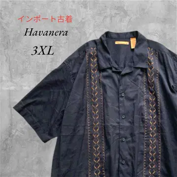 [수입 구제 의류] Havanera 반팔 쿠바 셔츠 자수 3XL