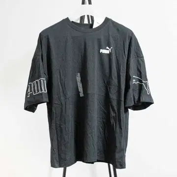 PUMA 블랙 반팔 티셔츠 L 사이즈