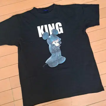 [새상품급] 킹덤하츠 미키 t셔츠 M 블랙