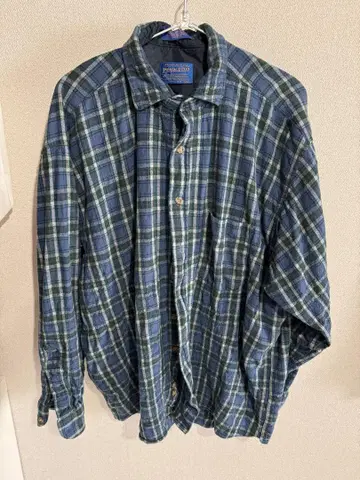 PENDLETON 플란넬 셔츠 청록색 체크