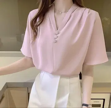 밀레제네 반팔 블라우스