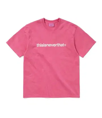 thisisneverthat 핑크 로고 티셔츠