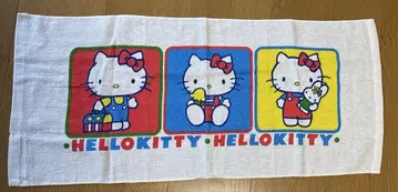 헬로키티 쇼와 레트로 타월 희귀 레어