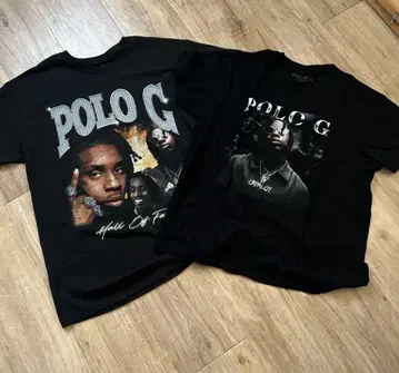 Polo G 티셔츠 2매 세트 L 사이즈 블랙