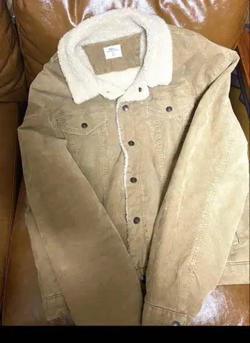 Gap 보아 카라 부착 코듀로이 자켓 XL
