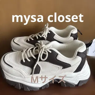 시마무라 mysa closet 통굽 스니커즈 다크 브라운 M 사이즈