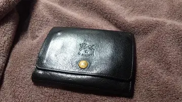 IL BISONTE 블랙 접이식 지갑