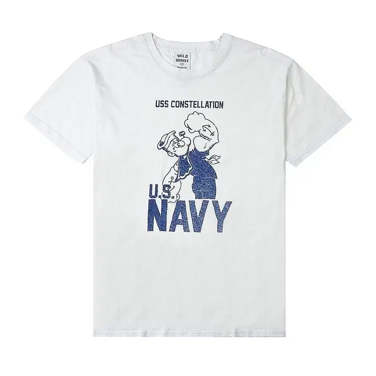 WILD DONKEY|SHORT-SLEEVED ROUND NECK T-SHIRTS (T-NAVY) Wild Donkey Short Sleeve T-Shirt 3-Pack, Size L on Bunjang