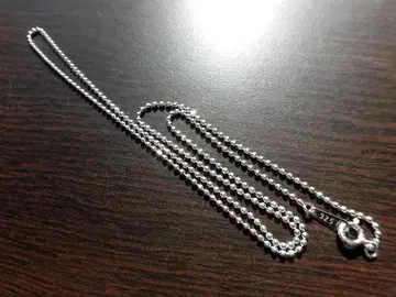 새상품 실버 925 컷 볼 체인 1.5mm 45cm 목걸이 각인 있음