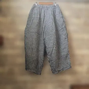 오디너리핏츠 깅엄 린넨 벌룬 팬츠 00