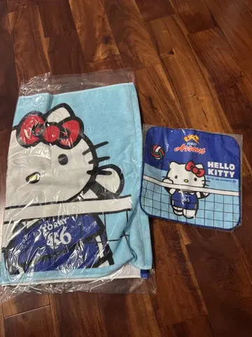 HELLO KITTY (헬로키티) 도레이 애로우즈 손수건 & 타월 세트