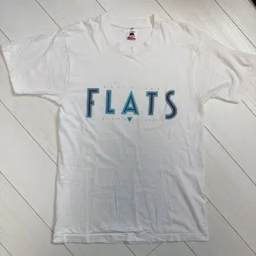 80년대 USA 제작 샵 티셔츠 FLATS 티셔츠 L 싱글 스티치
