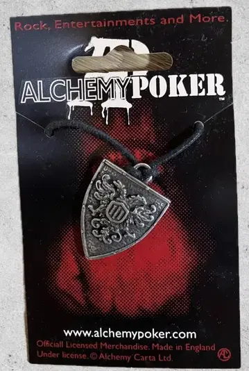 UNEARTH 언어스 쉴드형 목걸이 ALCHEMY POKER