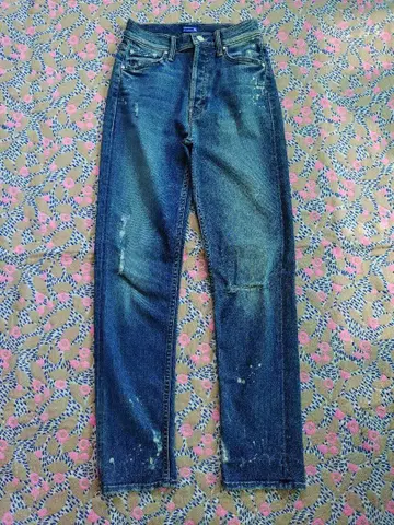 MOTHER Paint DENIM 23 XS 데미지 데님 페인터