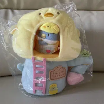 스미코구라시 병아리 유치원 장면 봉제인형 펭귄