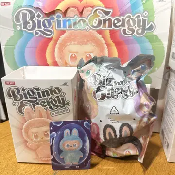 POP MART Big into Energy 봉제 인형 라부부