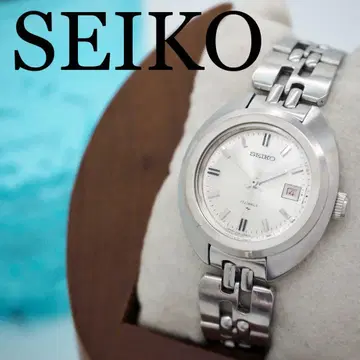 461 SEIKO 시계 수동 와인딩 여성용 빈티지 데이트 실버
