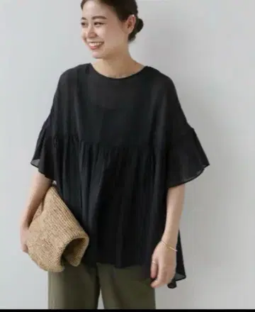 JOURNAL STANDARD relume 레이온 코튼 보일 블라우스