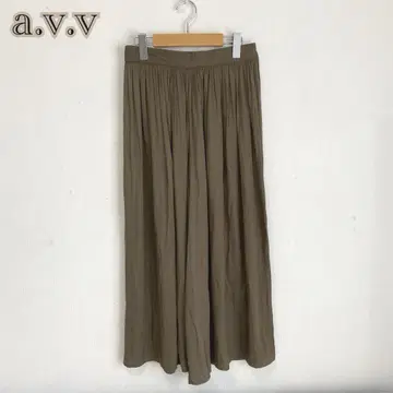 [ a.v.v/아베베 ] 와이드 팬츠 가우초 이지 [ L ] 폴리에스테르
