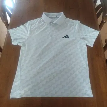 골프 adidas 기하학 무늬 폴로셔츠 화이트 (초특가)