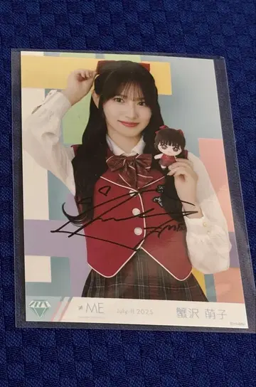 카니사와 모에코 친필 사인 브로마이드