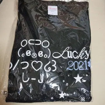 Lucky2 콜라보 SPINNS 블랙 T L 사이즈