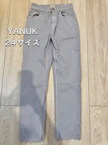 [새상품급] YANUK (야누크) 컷오프 데님 라벤더 24