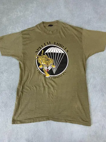 코만도 SPECIAL FORCES 타이거 티셔츠 빈티지