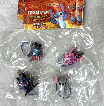 릴로 앤 스티치 매지컬 룰루 스트랩 4개 세트 가챠