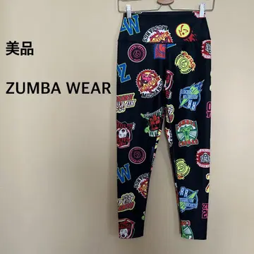[새상품급] ZUMBA WEAR/레깅스/팬츠/스패츠/댄스/화려/눈에 띔