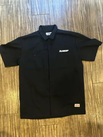 XLARGE 반팔 워크 셔츠 블랙