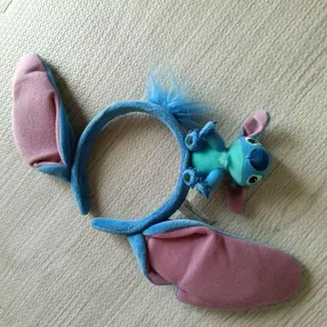 스티치 귀 달린 머리띠 봉제 인형 포함