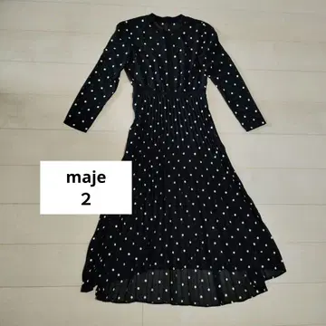 maje 원피스 2 데이지 블랙